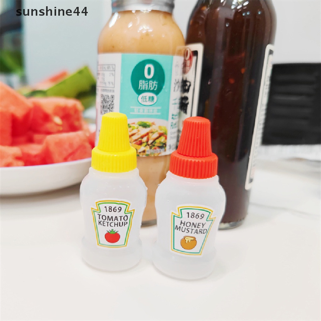 Sunshine 2pcs Botol Saus / Minyak Tomat / Salad Mini Portable 25ML