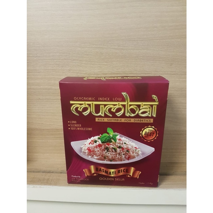 

gr20111r Beras Basmati Golden Sella 1Kg Merk Mumbai Sv012Ss