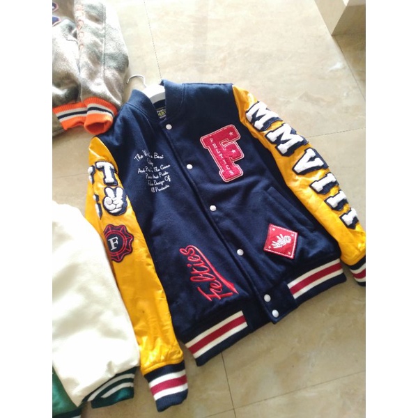 jaket jacket varsity feltics original seri adventure