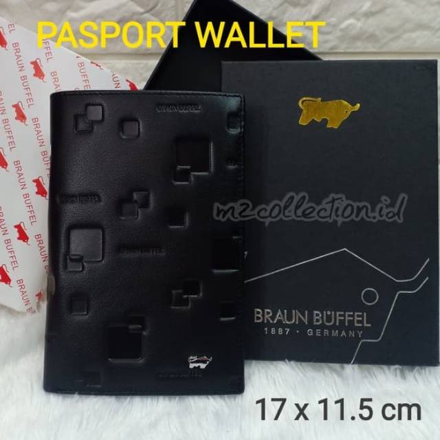 Dompet Pasport Braun Buffel Wallet Import