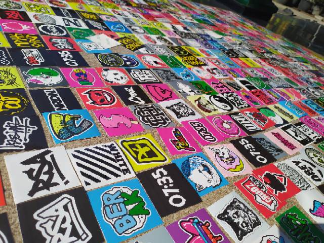 GRATIS ONGKIR Stiker distro BAHAN GRAFTAC/