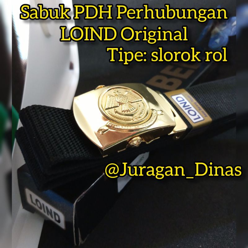 GESPER IKAT PINGGANG SABUK PDH DISHUB DINAS KEMENTERIAN PERHUBUNGAN LOIND SLOROK ROL NON BRASO ORI