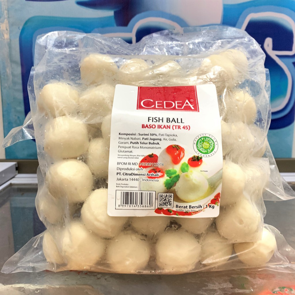 

Cedea Bakso Ikan Besar isi 45 1kg / Fish Ball TR 45