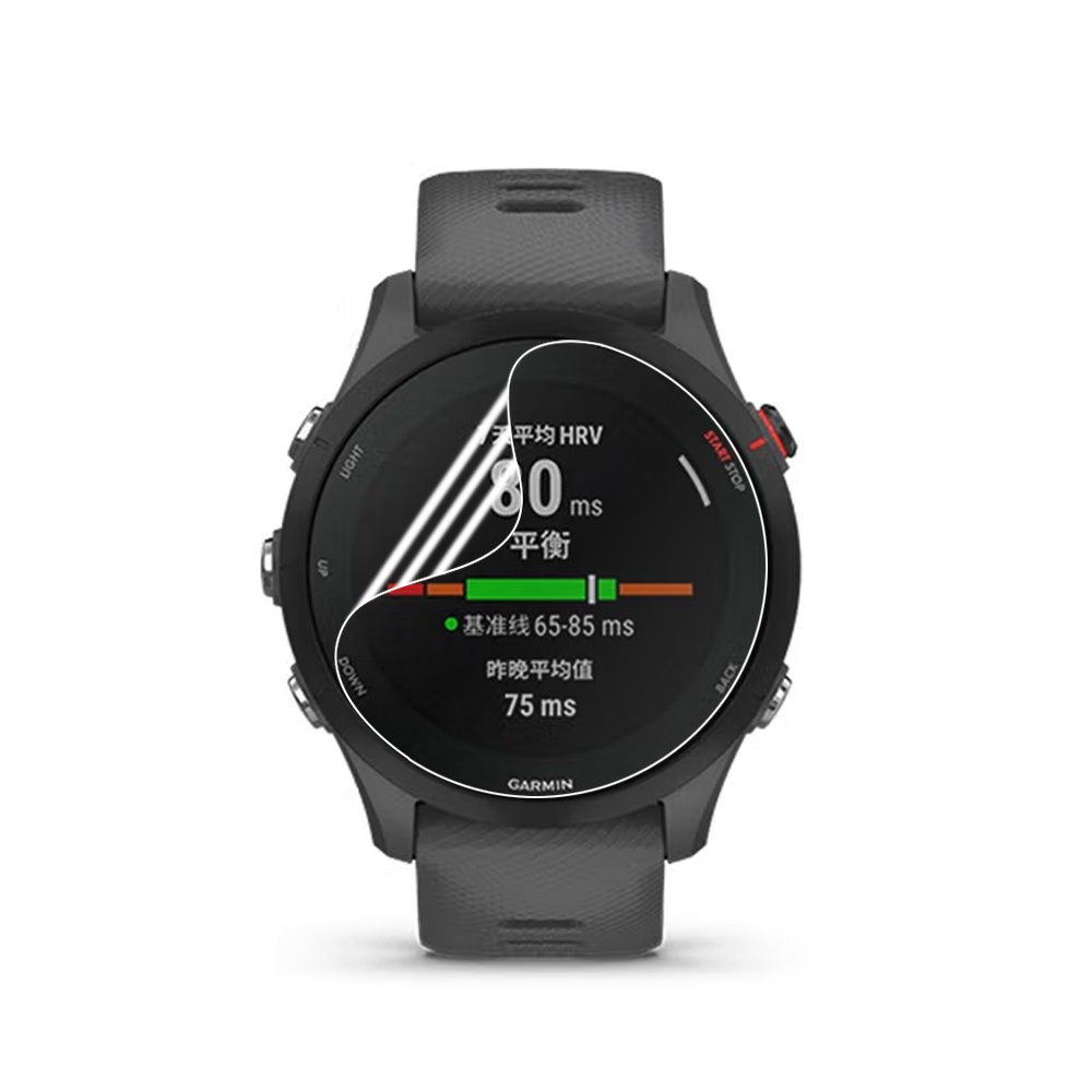 Film Pelindung Layar Bahan TPU Hydrogel Full Curved Flexible Untuk Smartwatch Garmin Forerunner 255