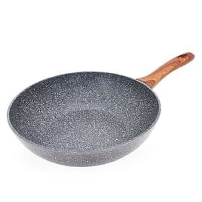 Wajan Panci Penggorengan Cyprus - Cypruz Fry Wok Marble Granit 26 cm