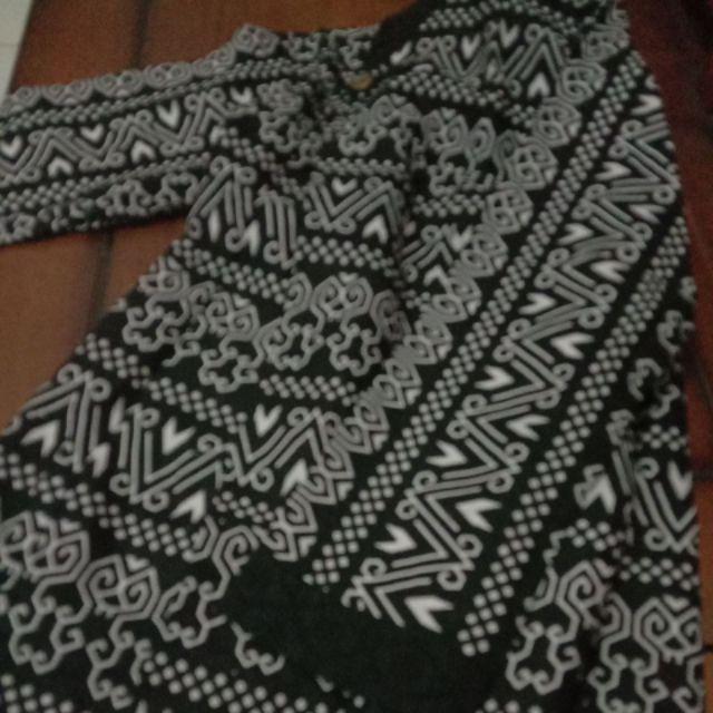 Tey-17 Batik Wanita Asj Sa Hrb026 Kenongo Kemeja Tosca Pendek