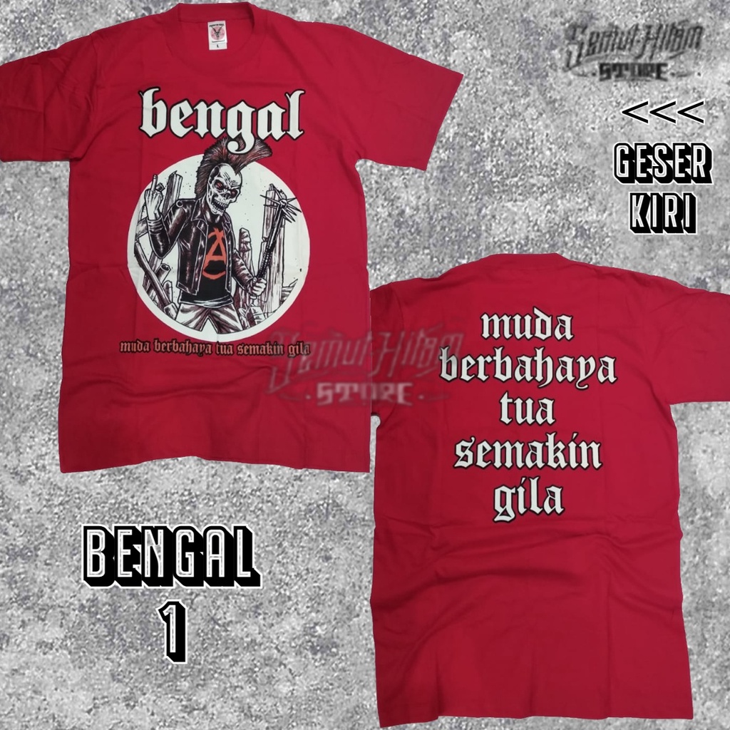 Kaos BENGAL Builtup Band Musik Punk Lokal Bandung Prapatan Rebel ORIGINAL