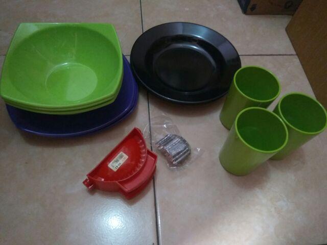 3 Pcs Mangkok Saji Dinner Ware 303 - Fresh Green