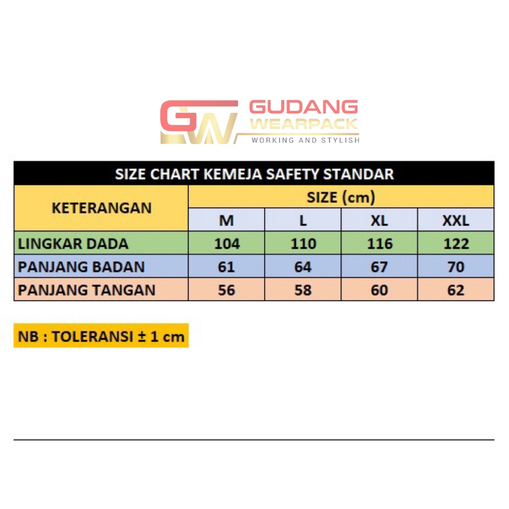 Gudang Wearpack - Baju Kerja Seragam Proyek Warna Hitam Kuning