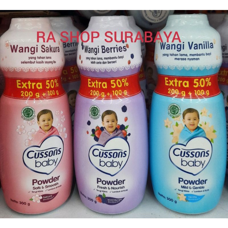 Bedak Cusson baby 200g+100g. Bedak Tabur cusson. Bedak powder cusson