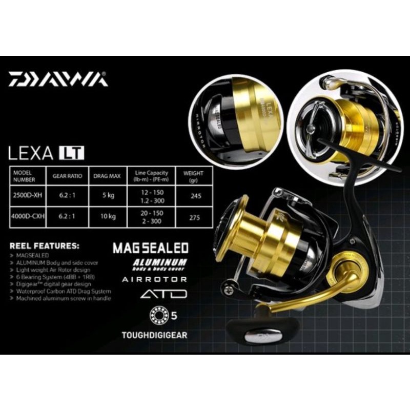 REEL DAIWA LEXA 4000D-CXH
