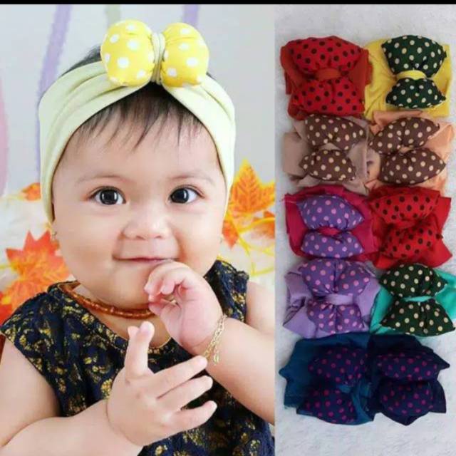 Bando Bulat Motif | Bandana Motif | Aksesoris Bayi dan Anak | BISA C.O.D