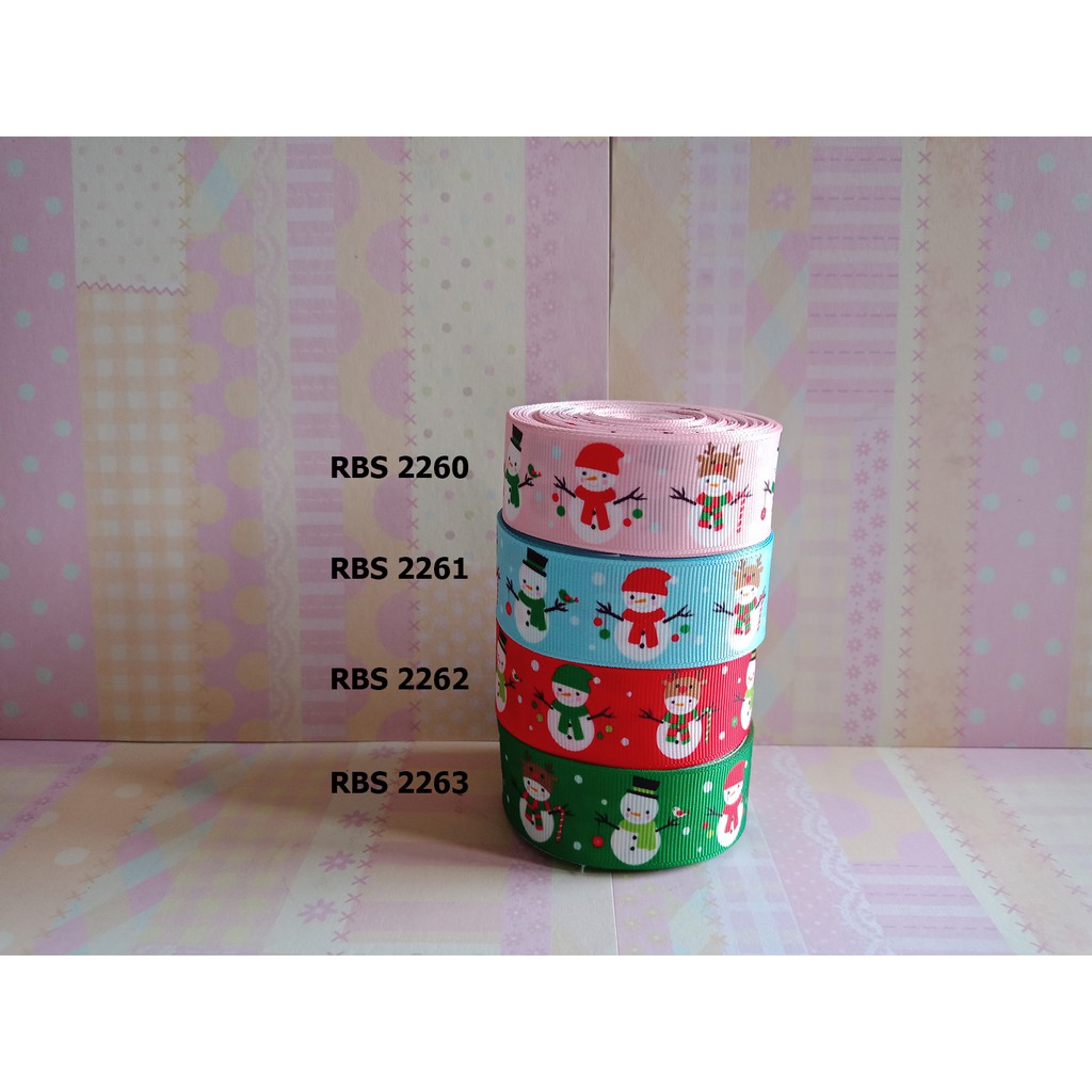 

[10 YARD] PITA GROSGRAIN MOTIF NATAL SALE RBS 2260,2261,2262,2263