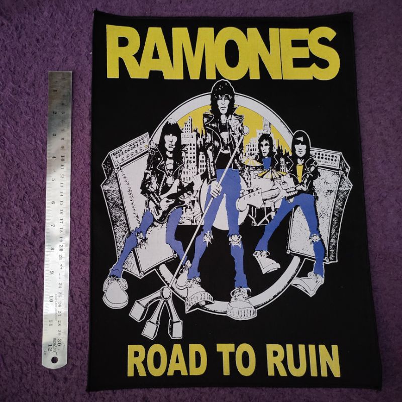 Backpacth Jumbo Emblem Punggung Pacth Emblem punk rock metal dll ramones