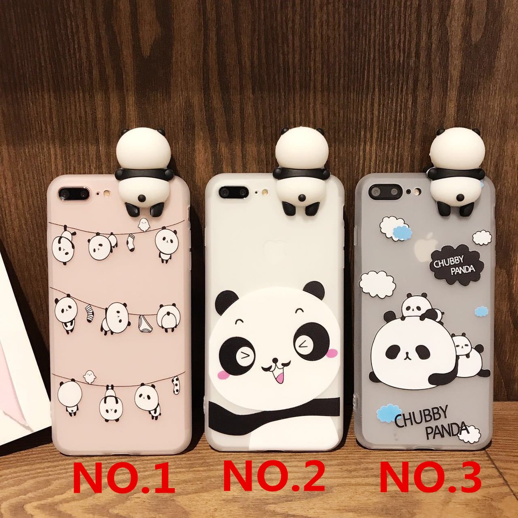 Casyva Soft Case Silikon Motif Kartun Panda Lucu Untuk Vivo V5plus
