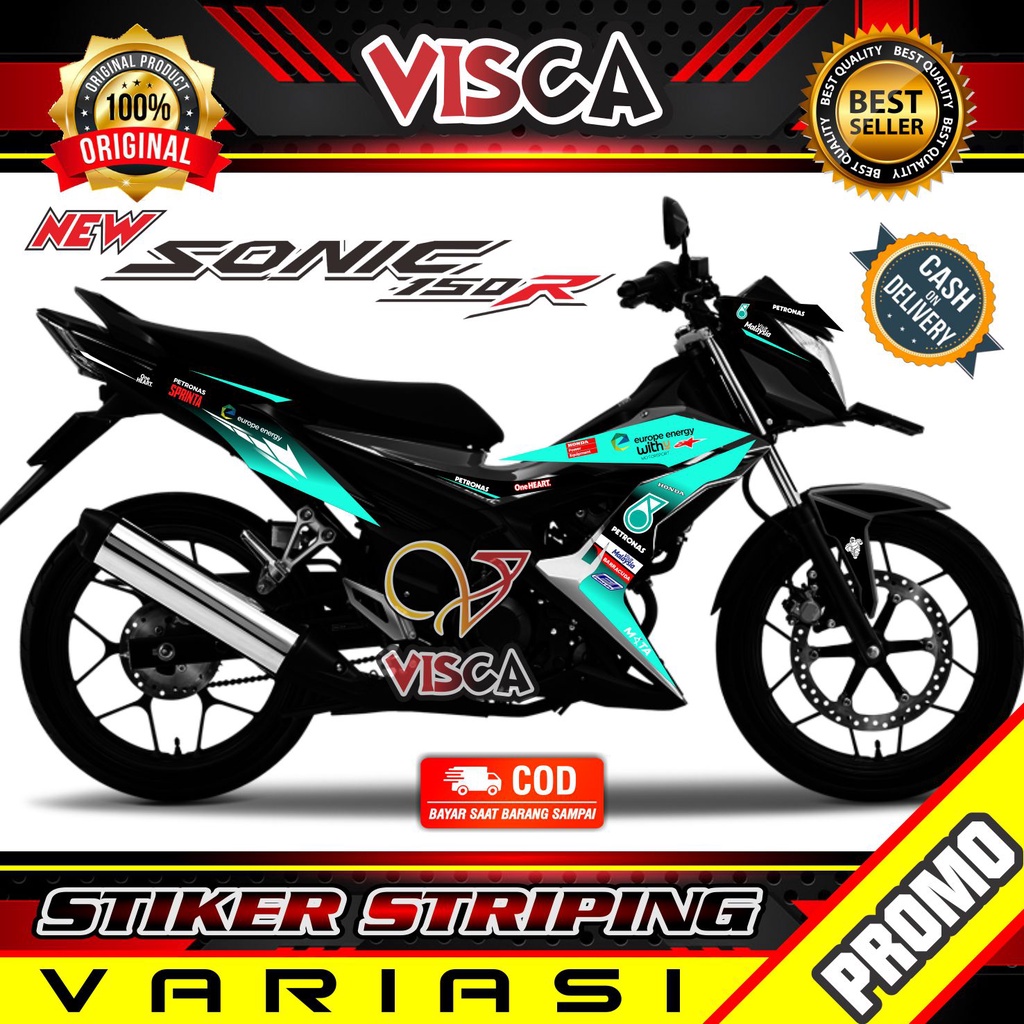 Striping Sonic 150r  -  Sticker Striping Variasi Lis Sonic 150r - Striping Hologram Sonic 150r - Pet