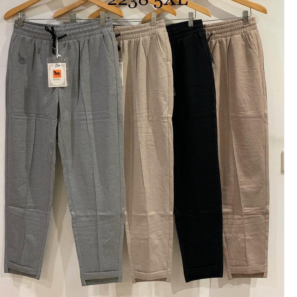 K9F1  fit 5XL Celana Panjang Import Wanita / Celana Polos Kantor / Celana Katun Jumbo GOOD Best Terl