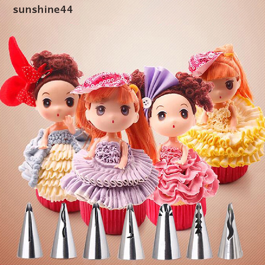 Sunshine 1Pc Spuit Piping Icing DIY Bahan Stainless Steel Untuk Dekorasi Kue