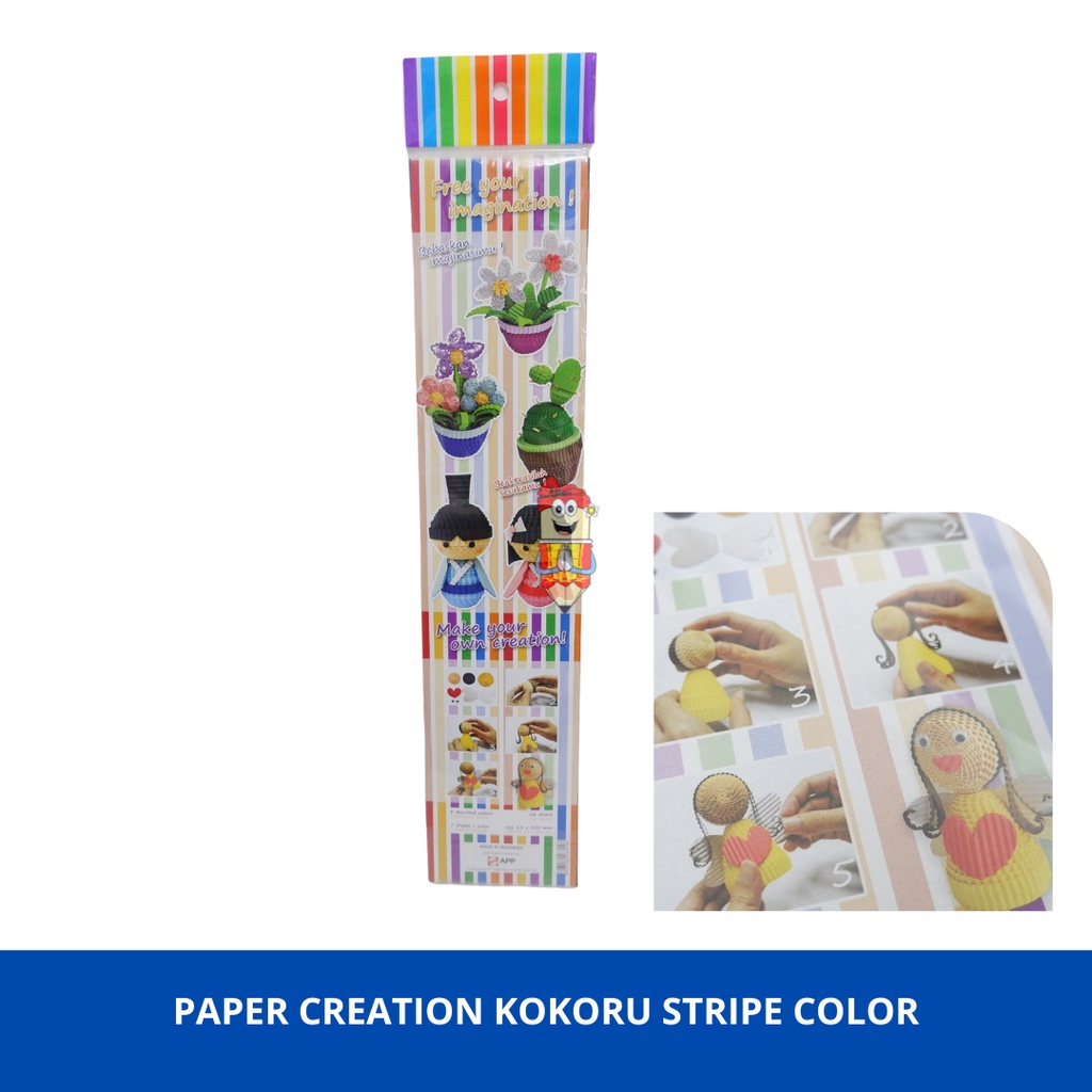 

kertas kokoru Stripe / color corrugated paper craft