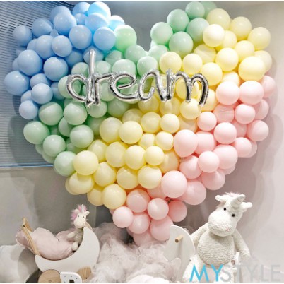 BALON LATEX PASTEL MACARON280 12 INCH MIX WARNA 1 PACK ISI 100 PCS PASTEL BALON PESTA TEBAL MURAH