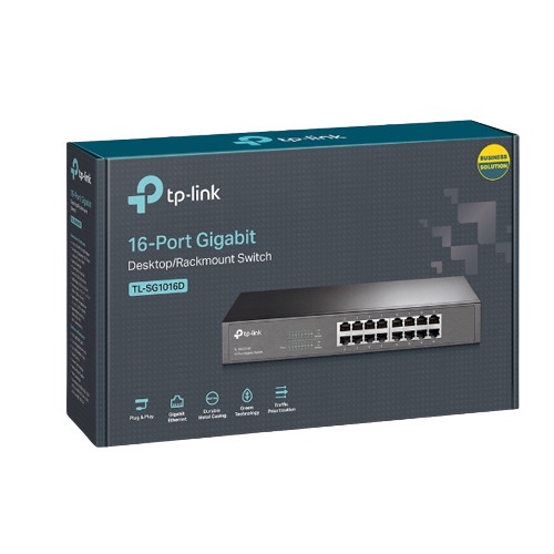 TP Link TL-SG1016D 16-Port Gigabit Desktop/Rackmount Switch 1000Mbps - Garansi Resmi 1 Tahun