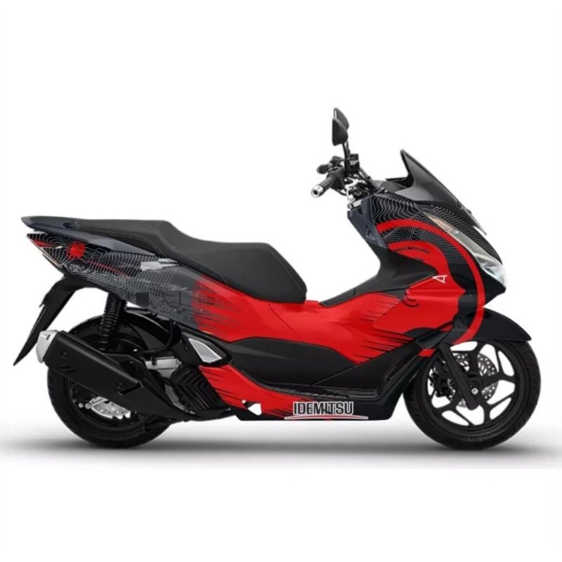 Stiker Decal Variasi Honda PCX 160 2021 Full Body PCX Merah