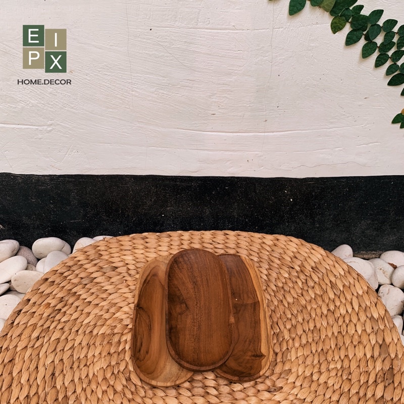 [FOOD GRADE] Piring Sushi | Piring Makan | Alat Makan Kayu Jati