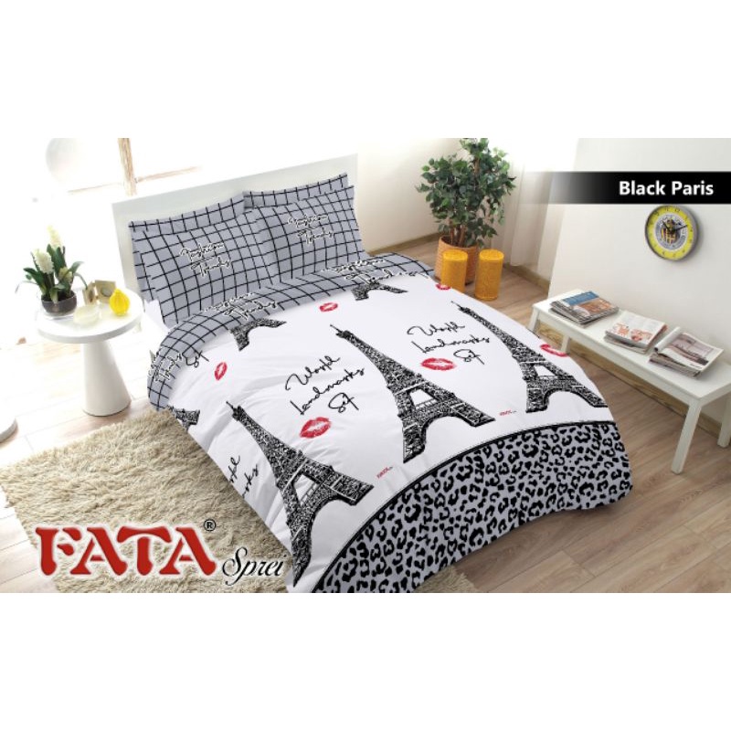 Bedcover Fata Set King Size 180x200 Motif Terbaru Seprai Anti Luntur