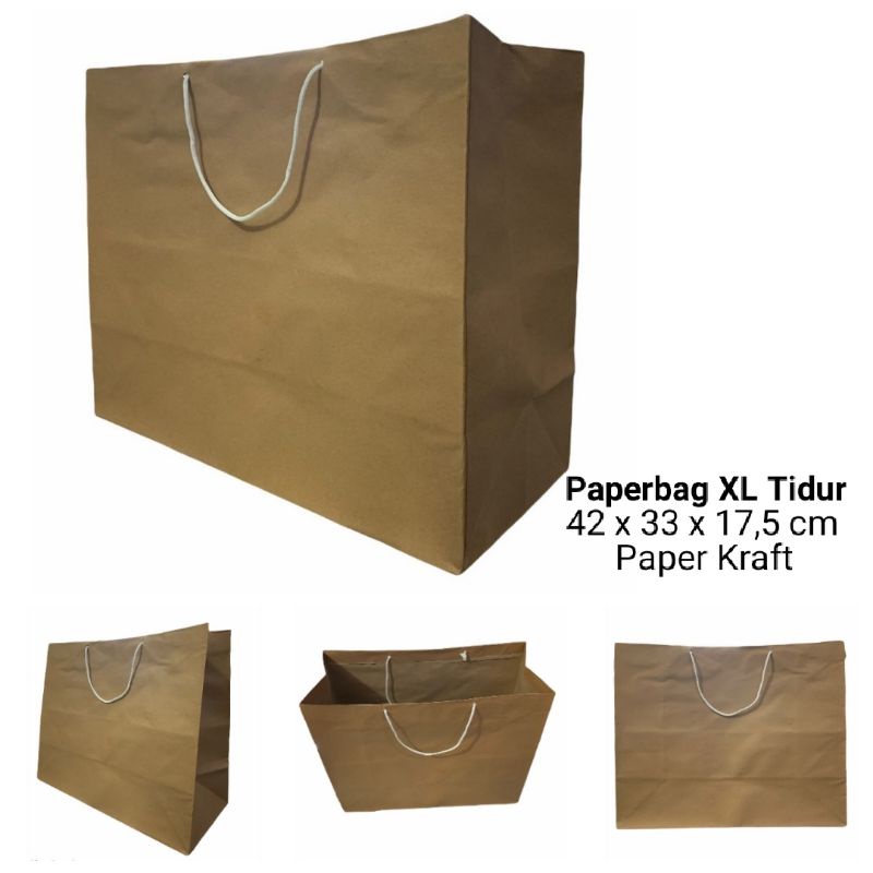 

Paperbag XL Tidur Panjang 40 x Tinggi 30 x Lebar 17.5cm / Paperbag Besar