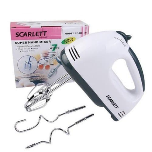 Hand Mixer Dough Cake Multifungsi Hand Mixer Scarlett 7 Speeds Level