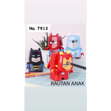 

Rautan Meja Putar Superhero Rautan Putar Avanger Spiderman Batman IronMan