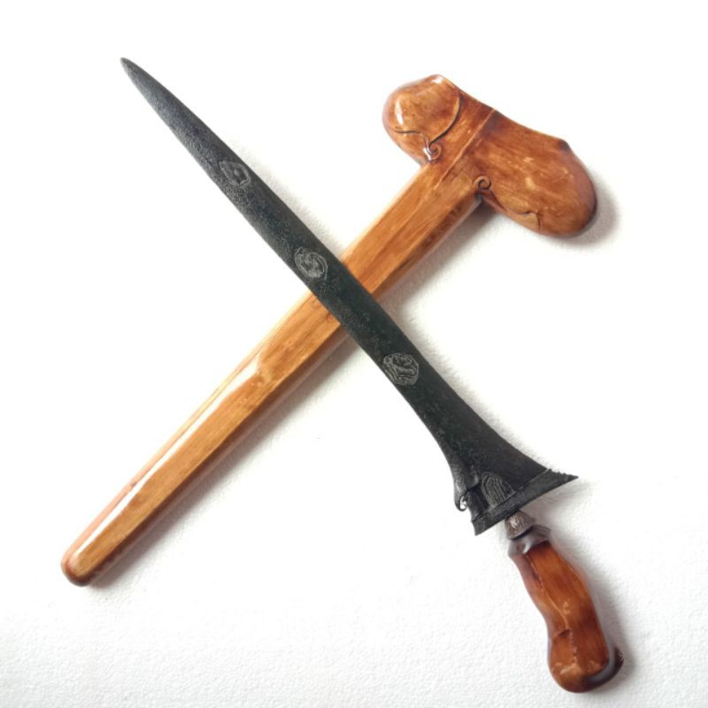 Keris Bugis Pamor Melati Sinebar Pusaka Luar Jawa Sepuh Kuno