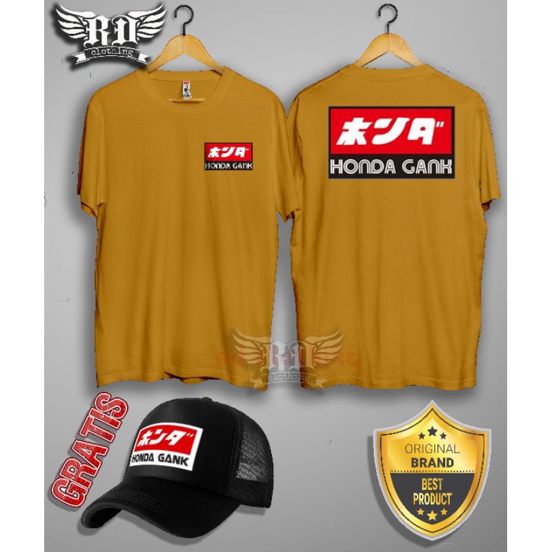 Baju Kaos Distro Honda Gank Racing Keren Free Topi Keren