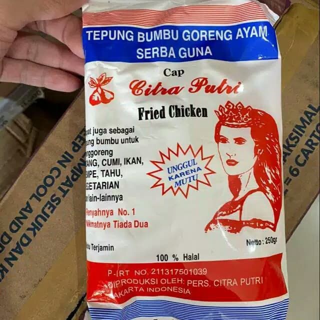 

TEPUNG BUMBU SERBAGUNA CAP CITRA PUTRI 250GR