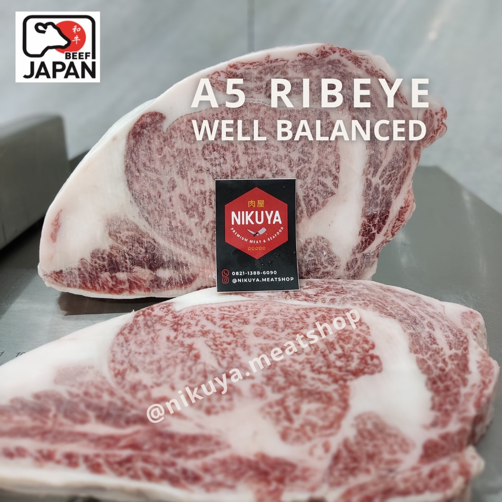 

A5 RIBEYE 300-475 gram - Ribloin JAPAN WAGYU MIYAZAKI daging sapi HALAL
