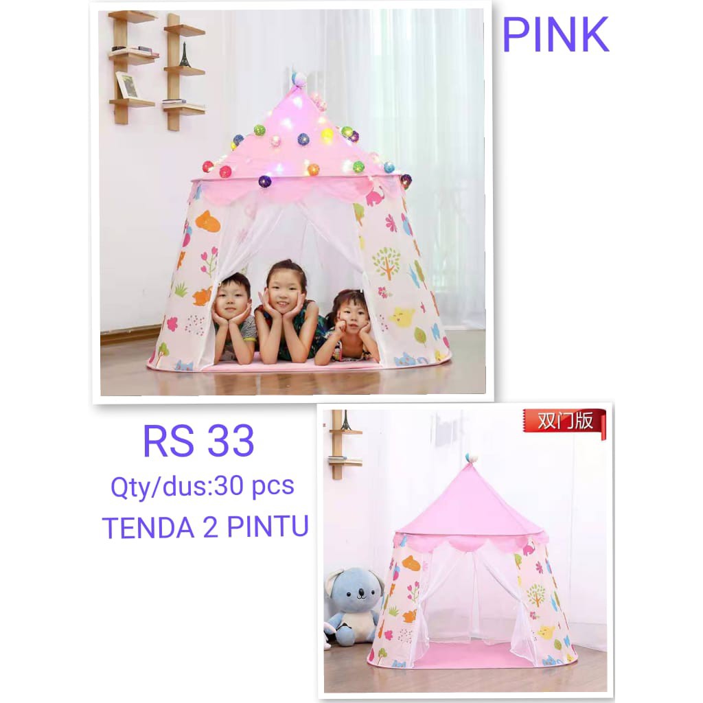 RS33 RS33-1 Tenda Bermain Anak Model 2 Pintu / Mainan Anak Tenda 2 Pintu