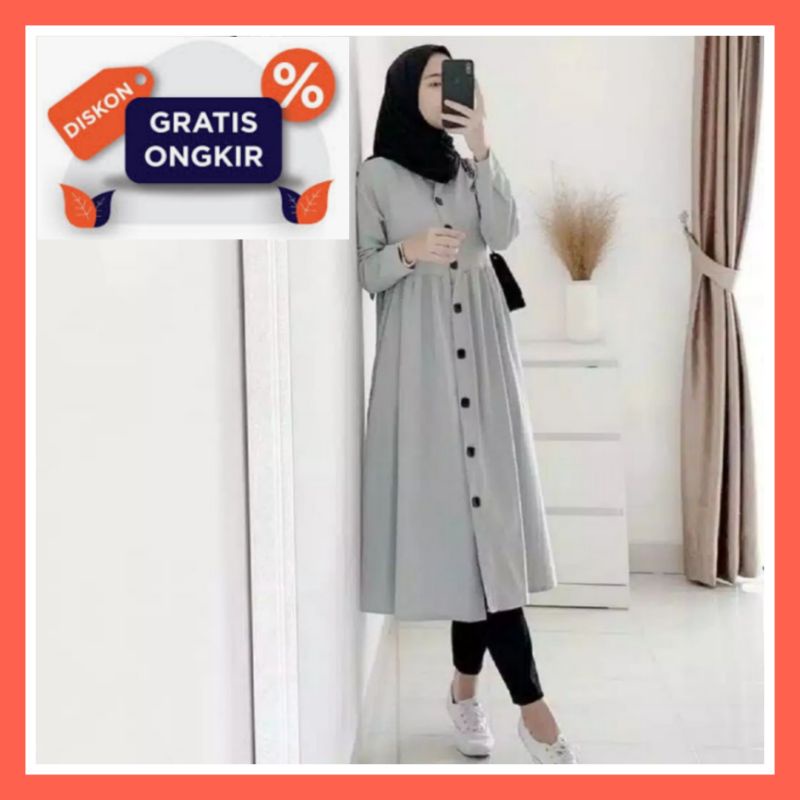 pakaian set pakaian baju celana tunik remaja muslim wanita model pesta premium cantik murah elegan p