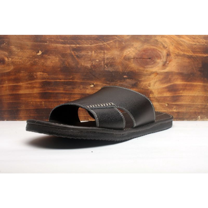 Sandal Slide Pria Kulit Asli Slop Kokop Rasheda Series Gr 42 Jumbo