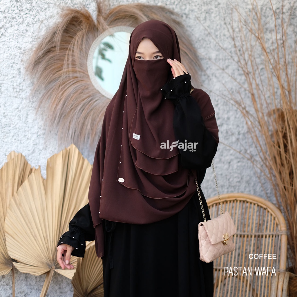 Jilbab Pasmina Instan Ceruty Babydoll Wafa by Alfajar Free Cadar