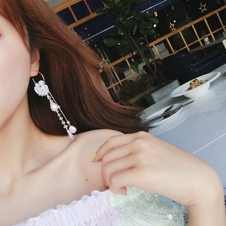 COD AITD Anting Tusuk Motif Bunga Hias Kristal  Berlian 