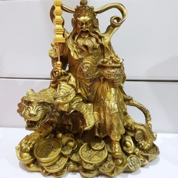 New Arrival - Patung Zhao Gong Ming Logam Kuningan 10 Inch