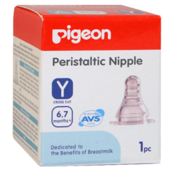 PIGEON PERISTALTIC SLIM NECK NIPPLE 1 BOX