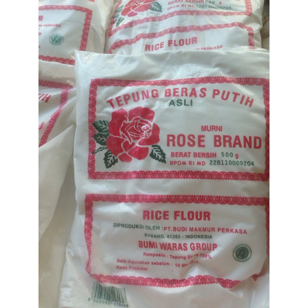 

Tepung beras putih Rose Brand 500 gram