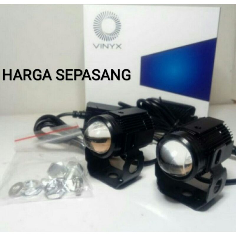 LAMPU TEMBAK XMAX NMAX MINI DRIVING LED D2 LASER 2 PC - VINYX MOTOLED