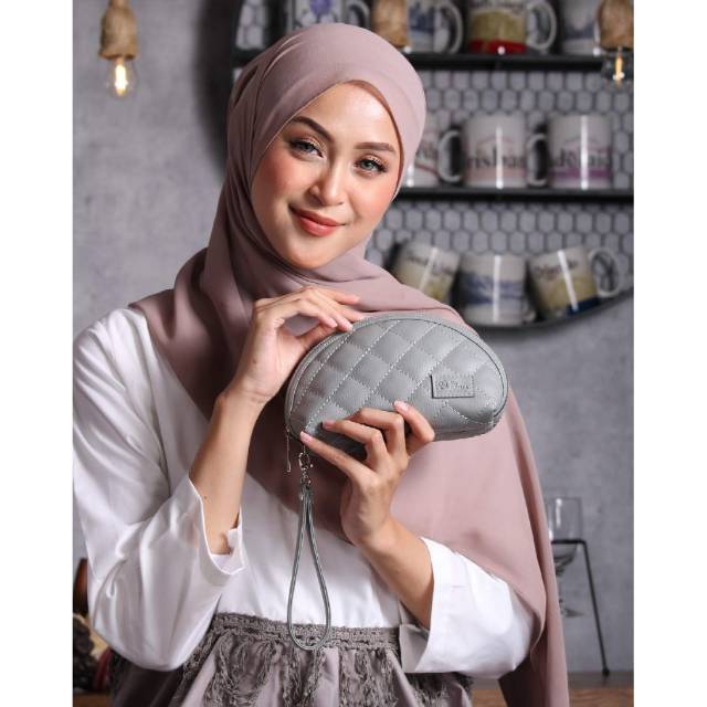 DOMPET KOSMETIK POUCH BORDIR MY QEENA BY.KIRANA STUFF