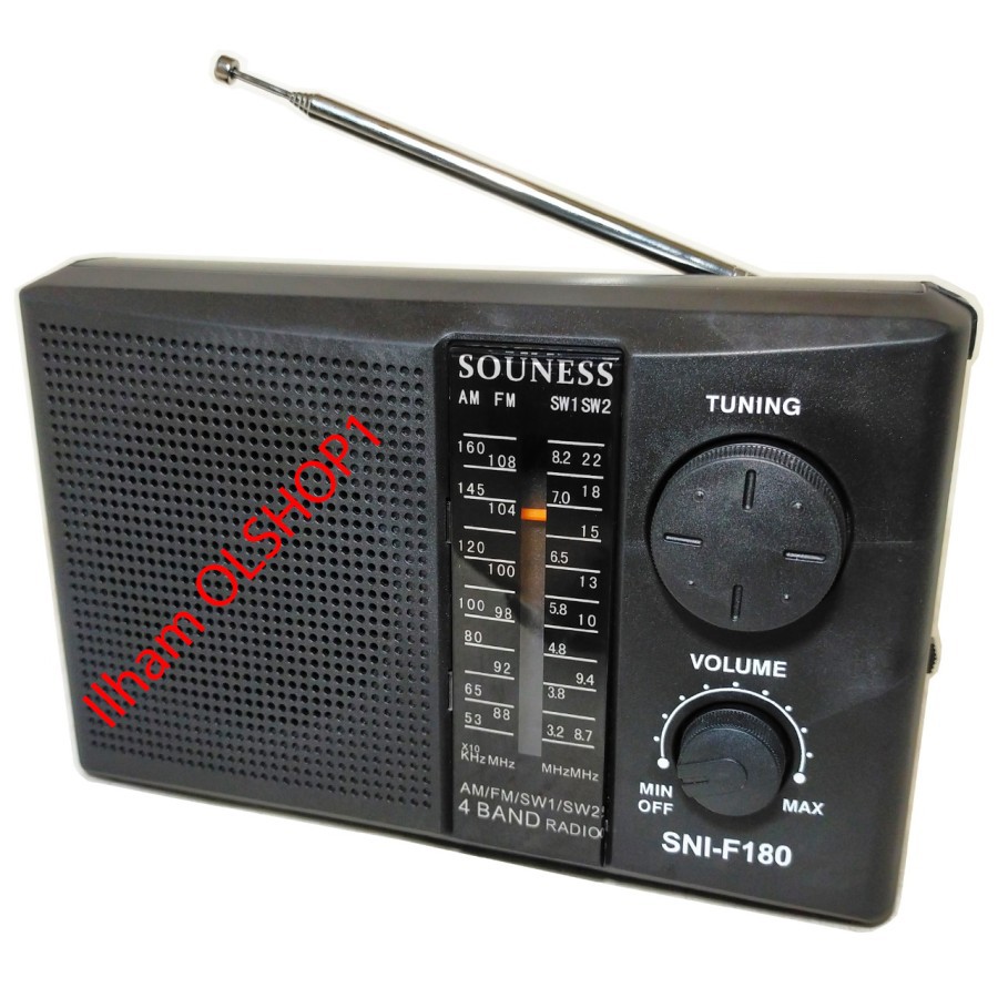 Radio Portable SOUNESS F-180 AM FM Portable Radio