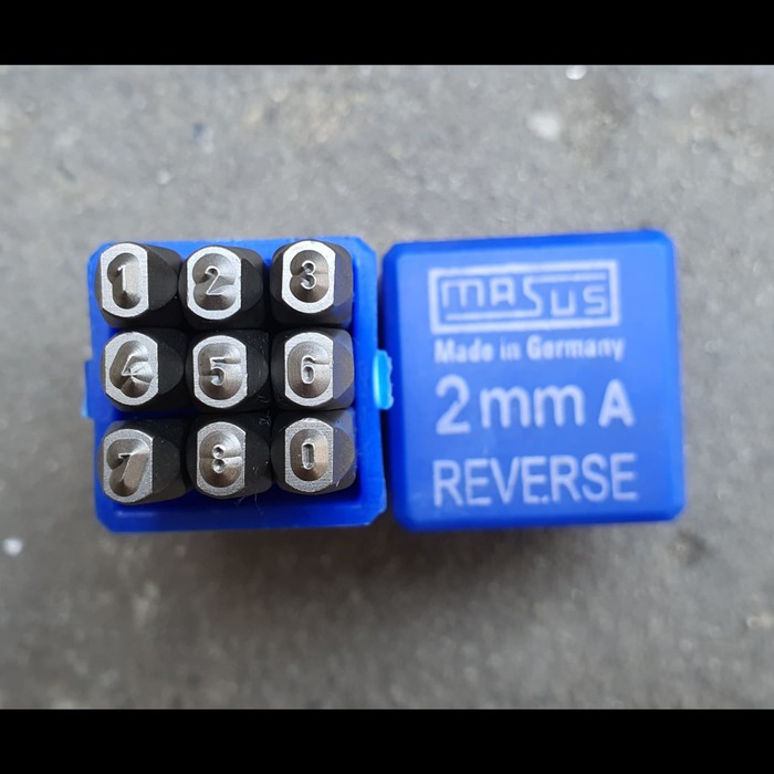 

Murah KETOK ANGKA TERBALIK (0-9) 2 mm FIGURE STAMP PUNCH REVERSE 2MM MASUS