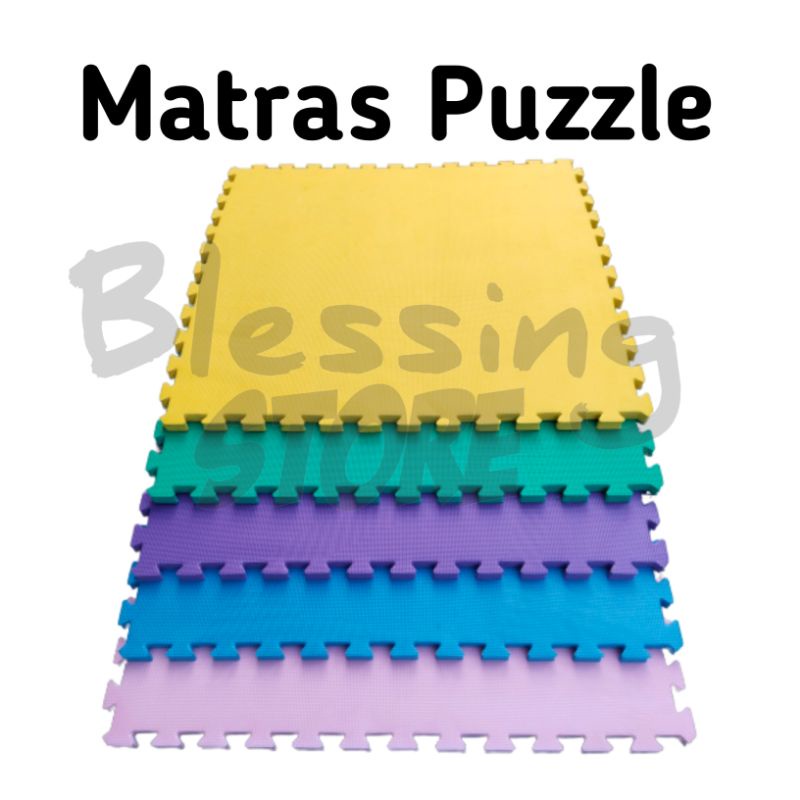 Karpet puzzle 80x80 tebal 2 cm isi 1 pcs Matras puzzle / playmate /Alas lantai / tikar / karpet / sp