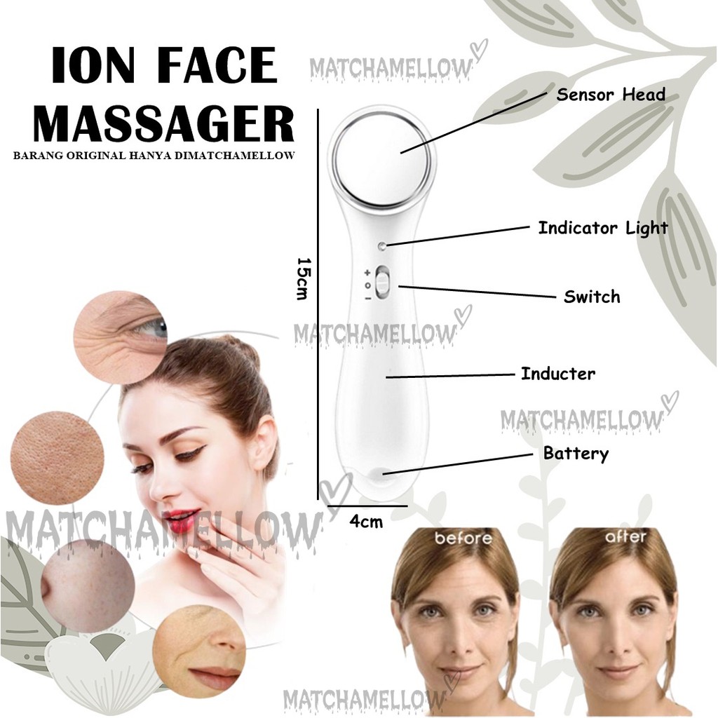 ❄️MATCHA❄️ ION FACE MASSAGER / SETRIKA WAJAH