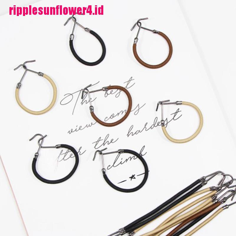 10pcs Ikat Rambut Ponytail Elastis Untuk Wanita